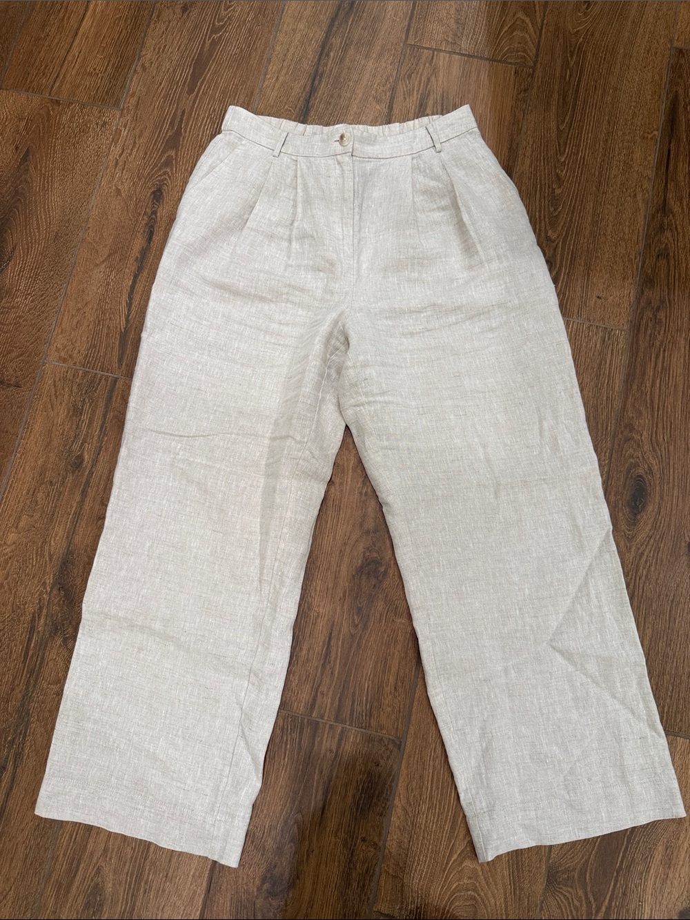 The Drop women’s linen blend trouser pants